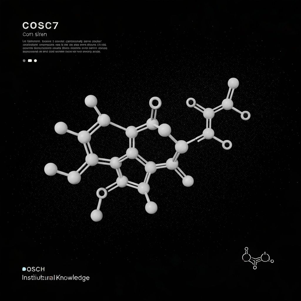 Abstrakte Molekülstruktur Visualisierung, wissenschaftliche Darstellung